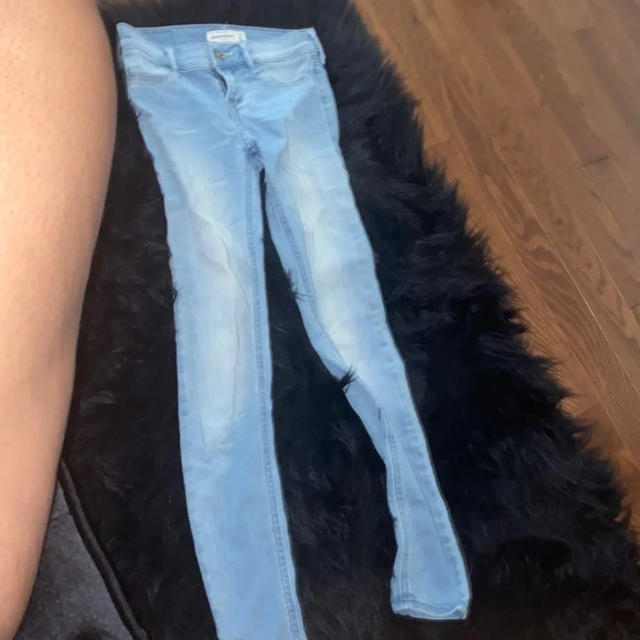 Abercrombie kids skinny lightweight stretchy jeans Sz 12 - Picture 3 of 9
